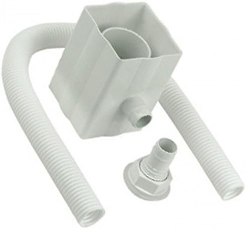 White Rainwater Diverter Kit Fits Round and Square Down Pipes