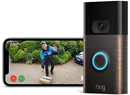 Ring Video Doorbell (2nd Gen) | Wireless Video Doorbell Security Camera with 1080p HD Video, Wifi, battery-powered, easy installation | 30-day free trial of Ring Home | Works with Alexa