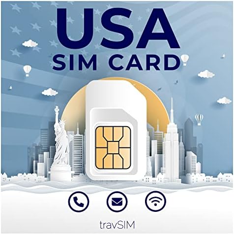 travSIM Prepaid USA SIM card | 5GB mobile data with 4G/5G speed. Unlimited calls and texts in the USA. The US SIM card works with iOS and Android devices. Valid for 14 days
